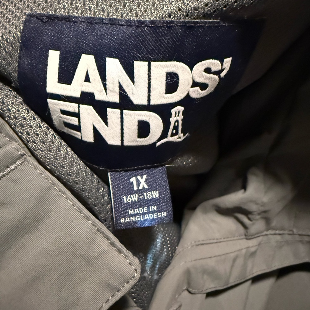Lands' End Dark Gray Lightweight Parka - Picture 3 of 5